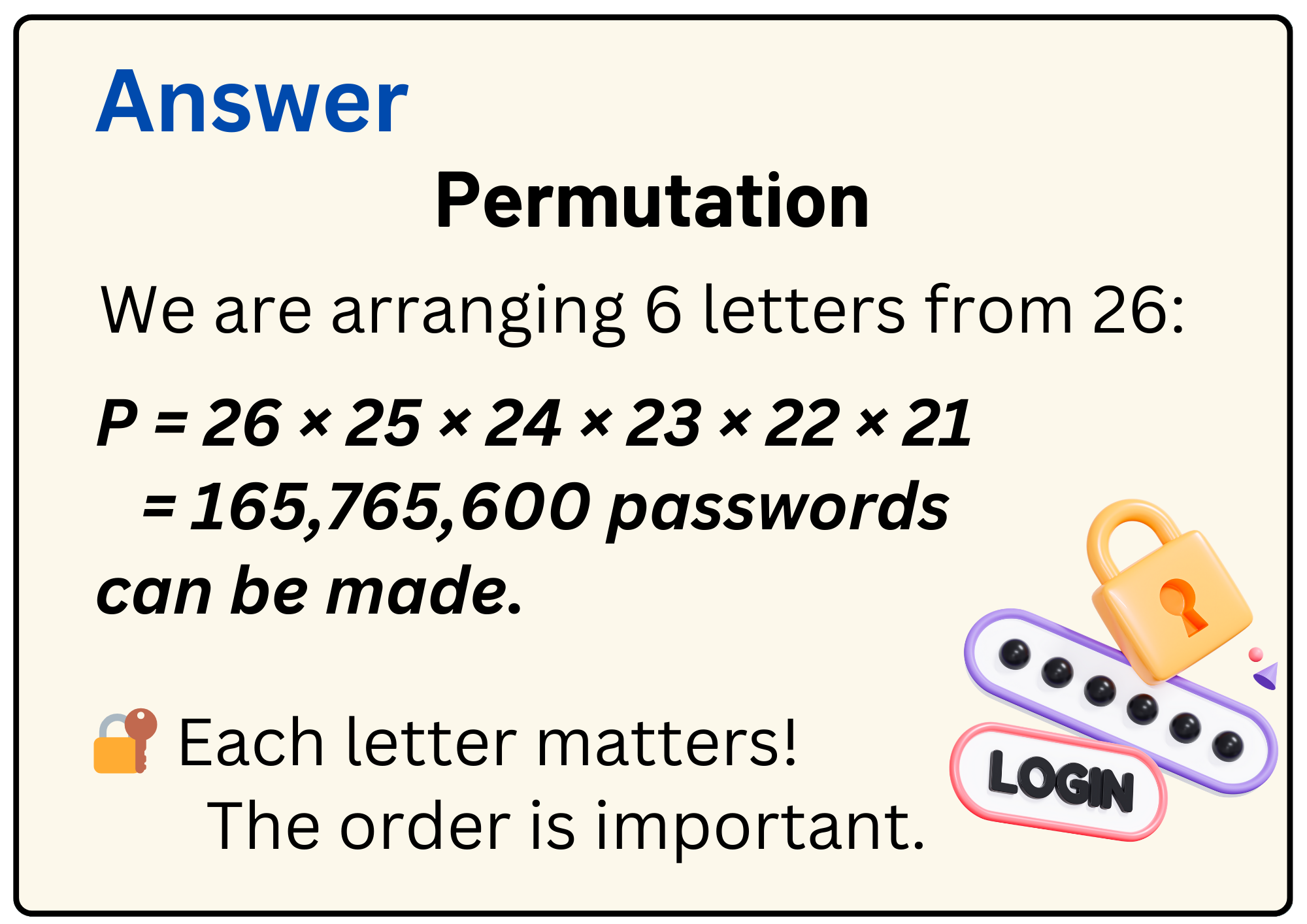 Permutation Answer